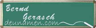 Bernd Gerasch Visitenkarte